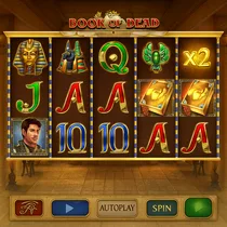 Rainbet - Jeu de Machine à Sous Book of Dead - Play